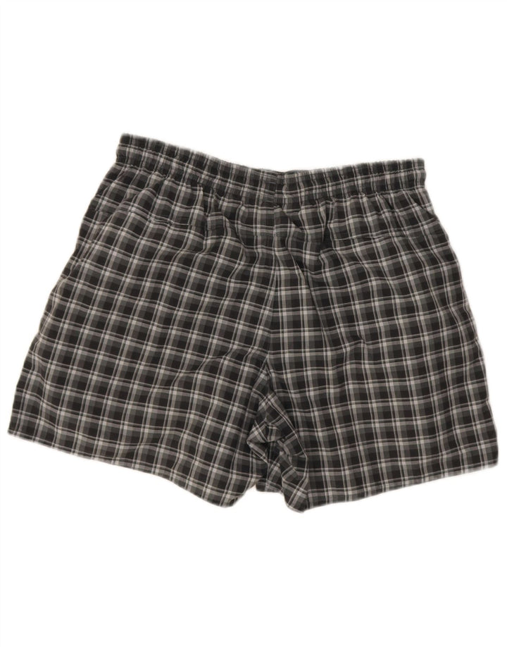 Adidas Mens Swimming Shorts Medium Grey Check Polyester