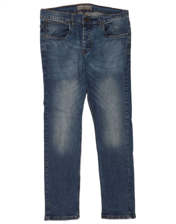 French Connection Mens Slim Jeans W36 L32 Blue Cotton