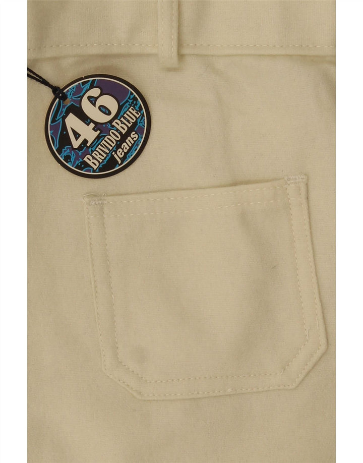Vintage Womens Bootcut Casual Trousers Large W30 L32 Off White