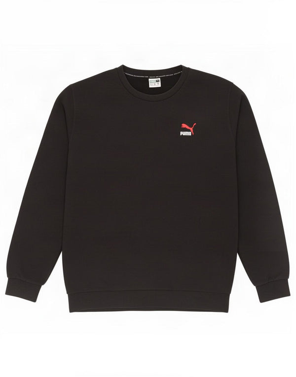 Puma Mens Sweatshirt Jumper Large Black Cotton