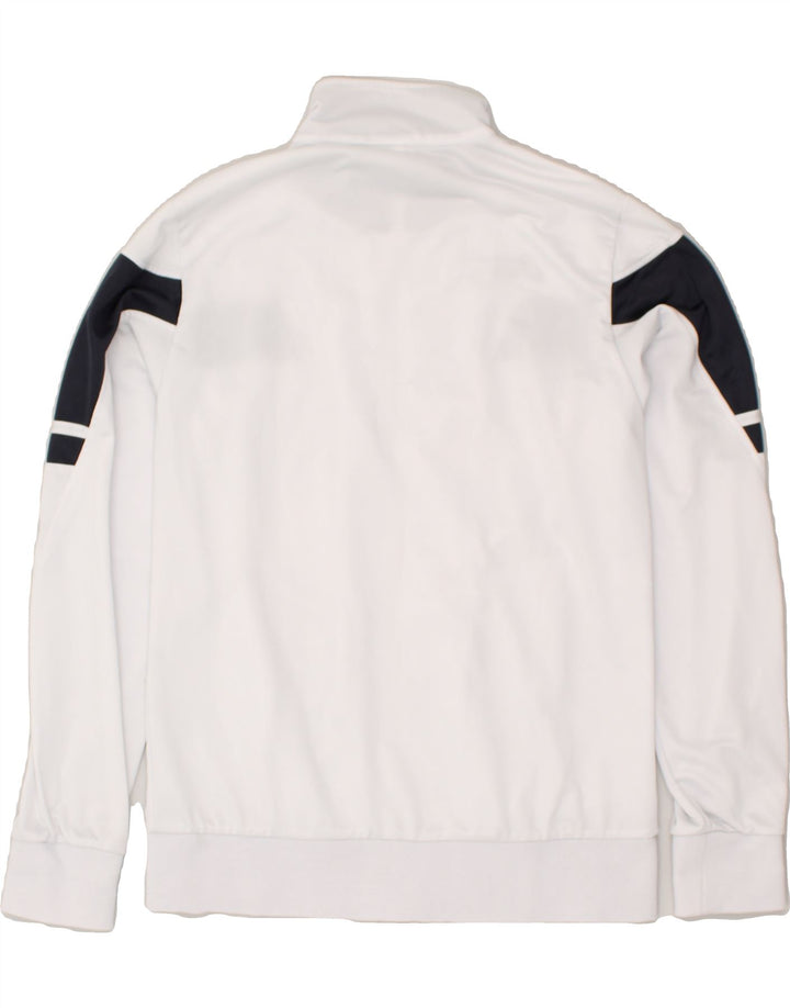 ASICS Womens Tracksuit Top Jacket UK 18 XL White Polyester | Vintage Asics | Thrift | Second-Hand Asics | Used Clothing | Messina Hembry 