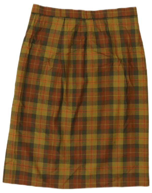 Vintage Womens Straight Skirt W32 Large Multicoloured Check