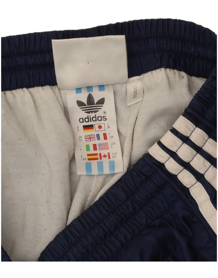 Adidas Mens Tracksuit Trousers Joggers Medium Navy Blue Polyester