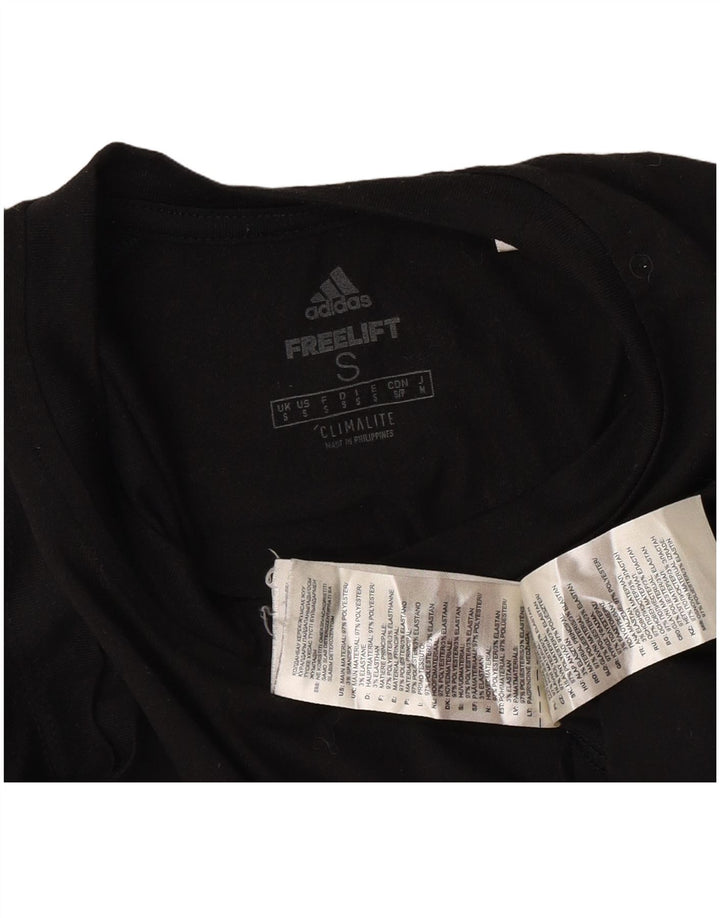 Adidas Mens Climalite T-Shirt Top Small Black Polyester