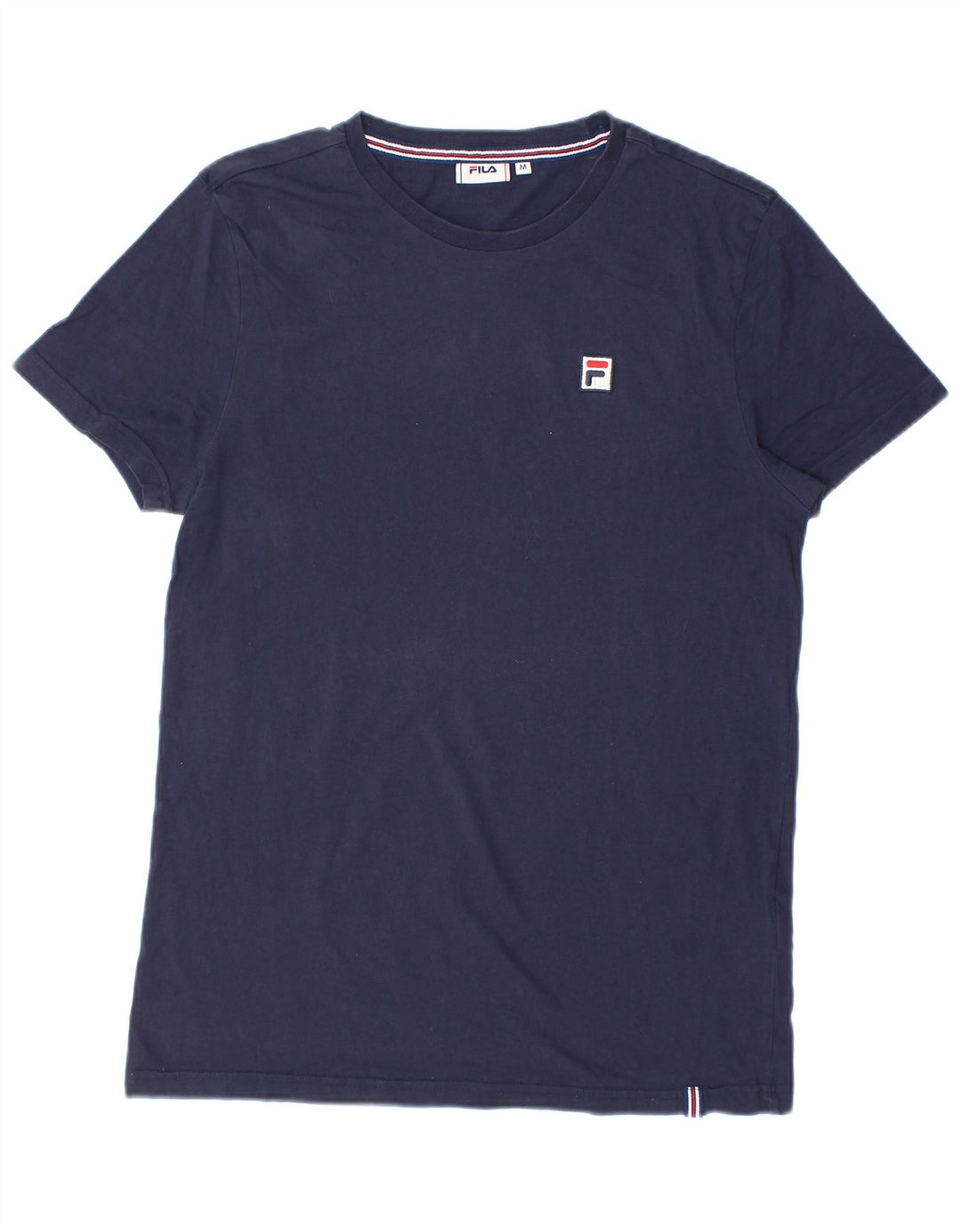 Fila Mens T-Shirt Top Medium Navy Blue Cotton