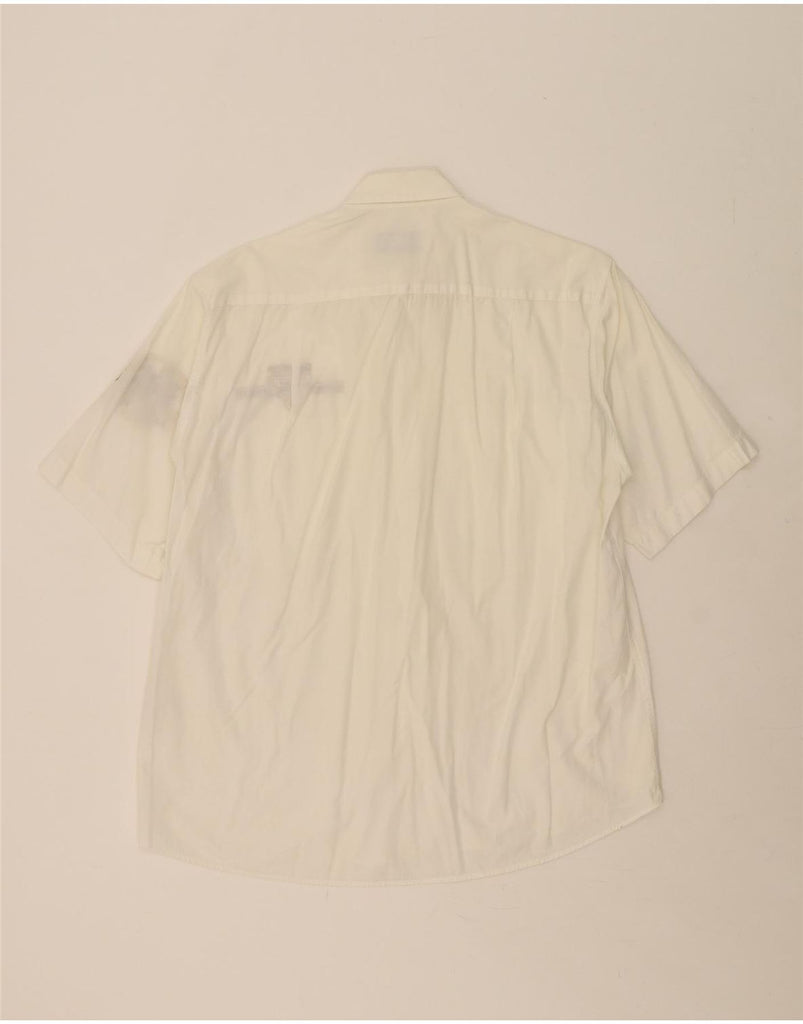 ICEBERG Mens Short Sleeve Shirt Small White Cotton Vintage Iceberg and Second-Hand Iceberg from Messina Hembry 