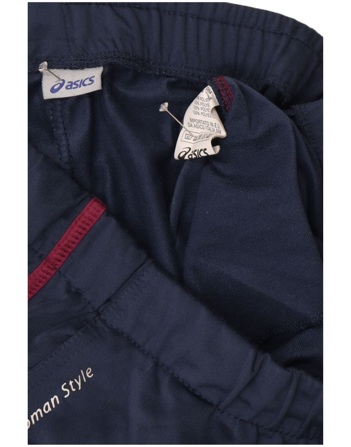 Asics Womens Tracksuit Trousers Joggers UK 16 Large  Navy Blue Polyester
