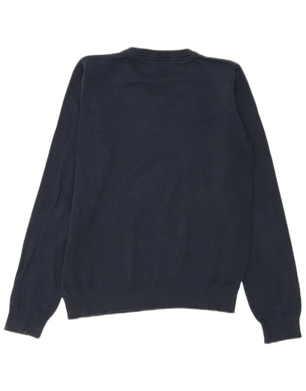 Marks & Spencer Boys V-Neck Jumper Sweater 14-15 Years Navy Blue Cotton