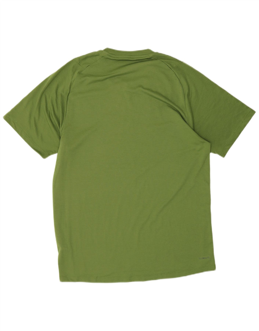 Adidas Mens Climalite T-Shirt Top Medium Green Polyester