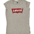 LEVI'S Girls Graphic T-Shirt Top 13-14 Years Grey Cotton | Vintage Levi's | Thrift | Second-Hand Levi's | Used Clothing | Messina Hembry 