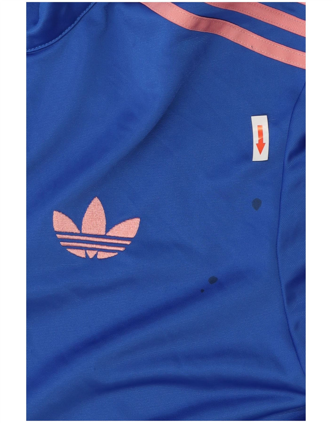 Adidas Womens Tracksuit Top Jacket UK 12/14 Medium Blue Polyester