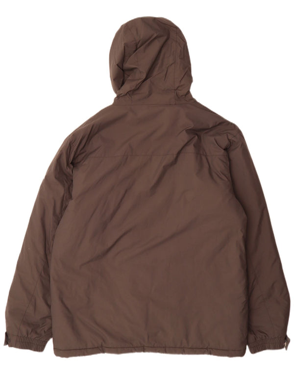 Slam Mens Hooded Regular Fit Padded Jacket UK 42 XL Grey Nylon Sports