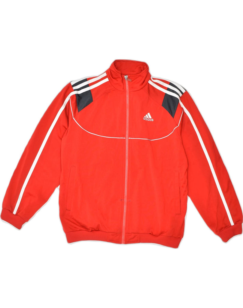 ADIDAS Womens Tracksuit Top Jacket UK 30/32 XS Red Polyester | Vintage | Thrift | Second-Hand | Used Clothing | Messina Hembry 