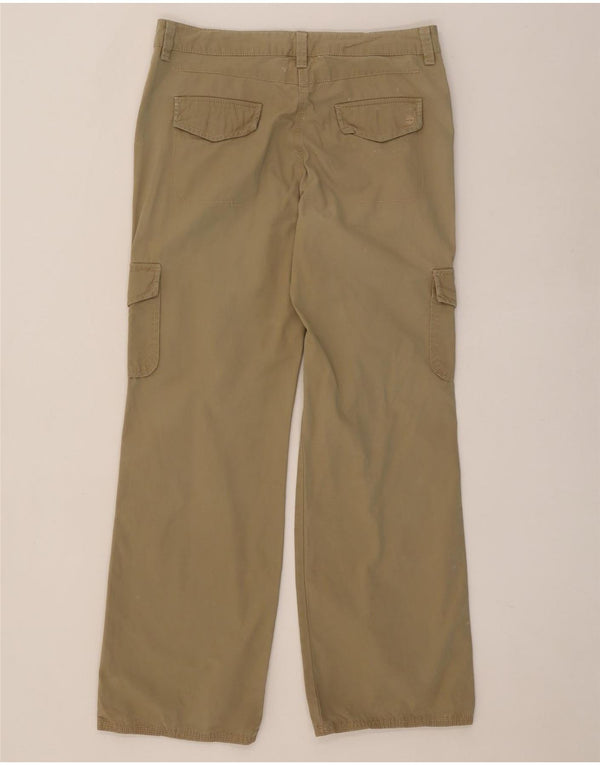 Timberland Womens Straight Cargo Trousers UK 12 Medium W30 L31 Beige Cotton