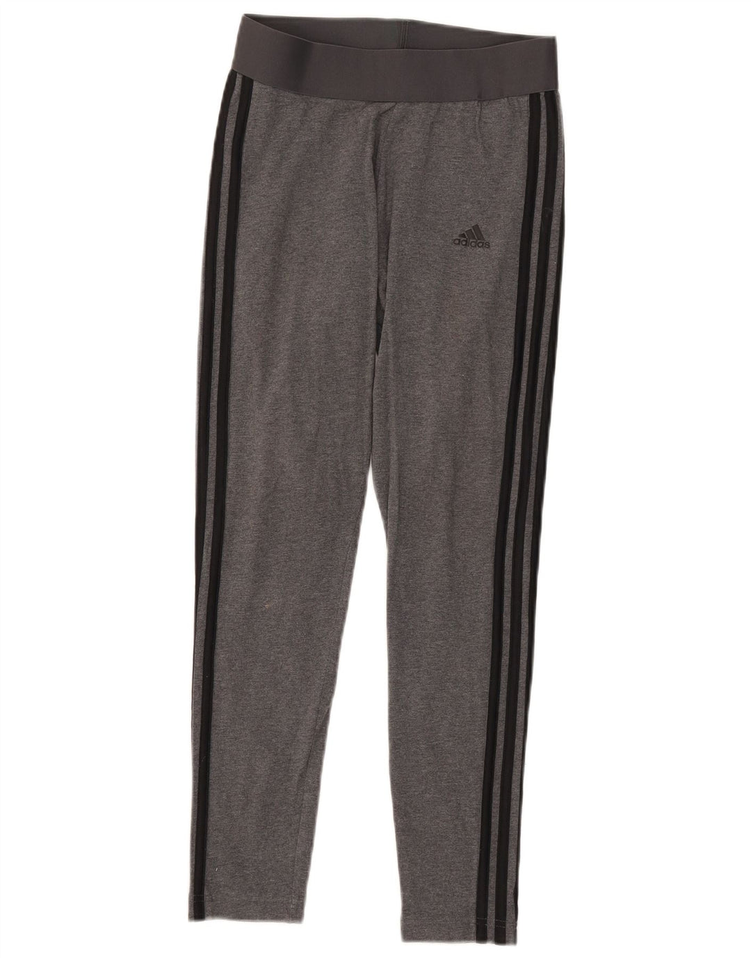 ADIDAS Womens Leggings UK 8/10 Small  Grey Cotton