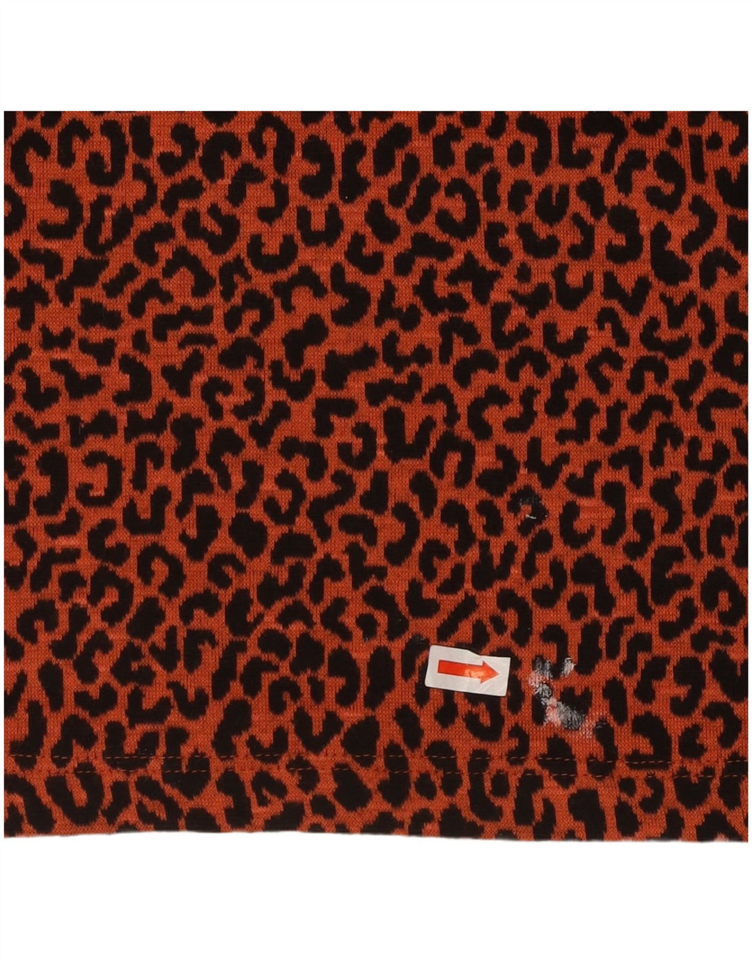 WHISTLES Womens Top Long Sleeve UK 12 Medium  Orange Animal Print