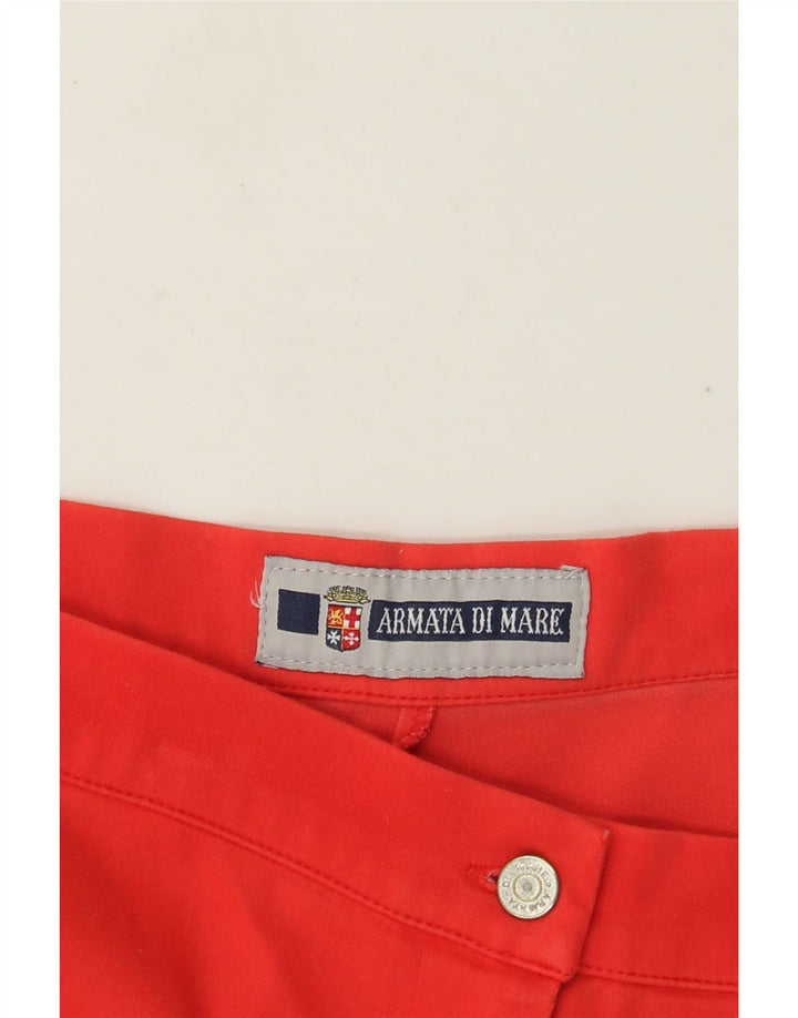 Armata Di Mare Womens Straight Capri Trousers W30 L19 Red