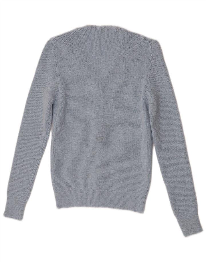 Vintage Womens Cardigan Sweater UK 4 XS Blue