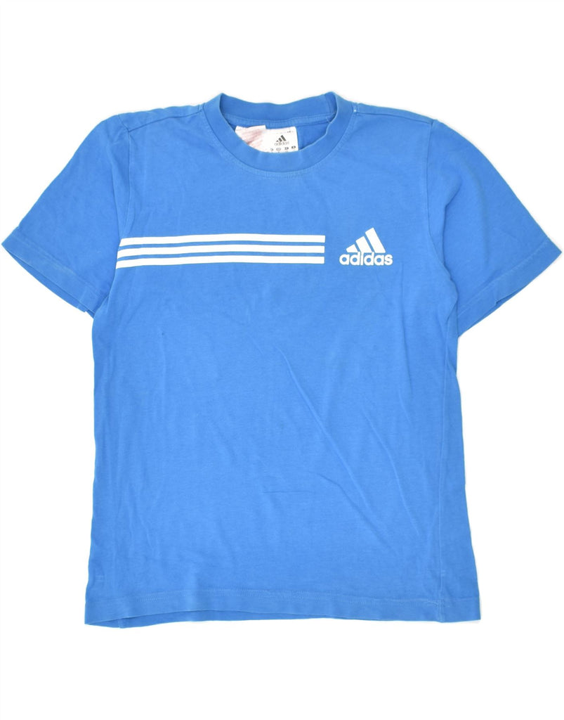 ADIDAS Boys T-Shirt Top 11-12 Years Blue Cotton | Vintage Adidas | Thrift | Second-Hand Adidas | Used Clothing | Messina Hembry 