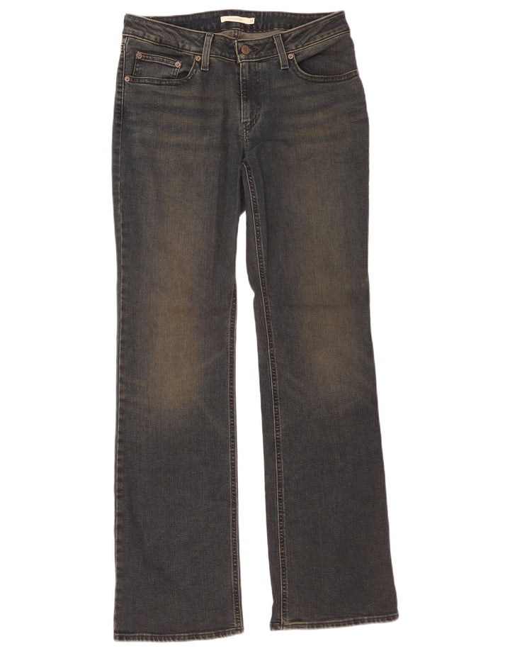 Levi's Womens Super Low Bootcut Jeans W30 L34 Black Cotton