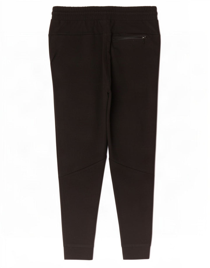 Zara Mens Crop Tracksuit Trousers Joggers Medium Black