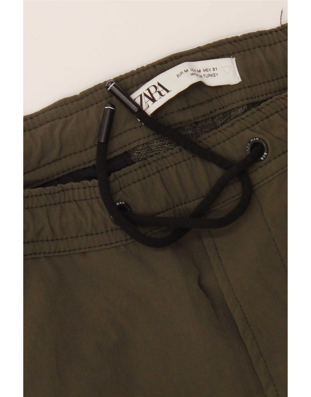Zara Mens Cargo Tracksuit Trousers Joggers Medium Khaki