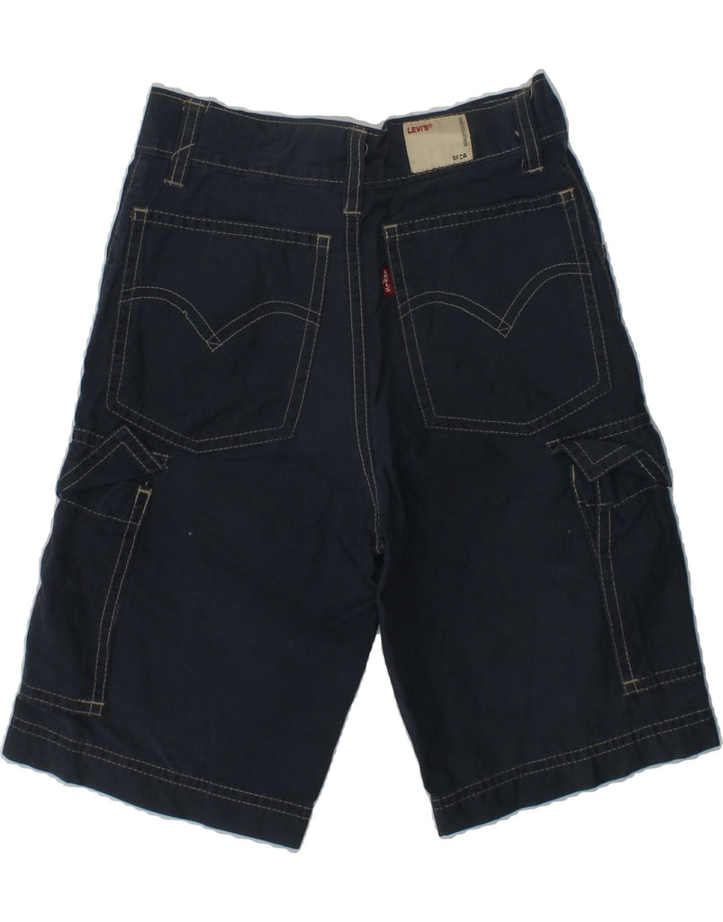 LEVI'S Boys Cargo Shorts 6-7 Years W22  Navy Blue Cotton | Vintage Levi's | Thrift | Second-Hand Levi's | Used Clothing | Messina Hembry 