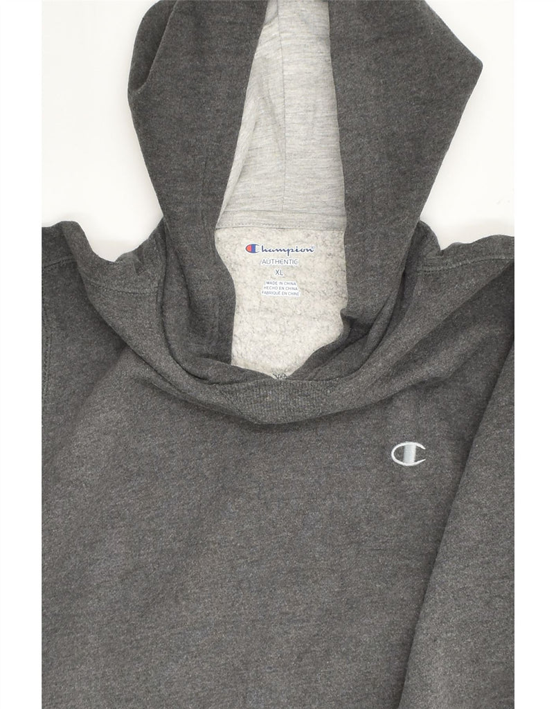 CHAMPION Mens Hoodie Jumper XL Grey Cotton | Vintage Champion | Thrift | Second-Hand Champion | Used Clothing | Messina Hembry 