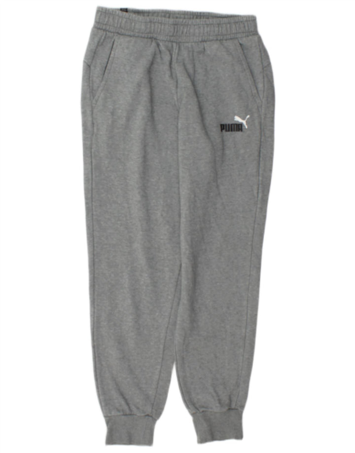 Puma Mens Tracksuit Trousers Joggers Medium  Grey Cotton