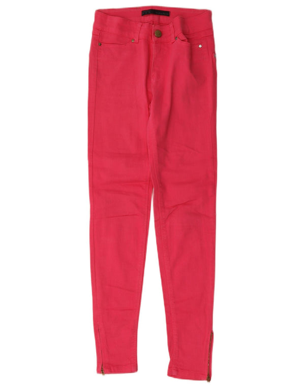 Zara Womens Skinny Jeans EU 32 2XS W22 L28 Pink Cotton