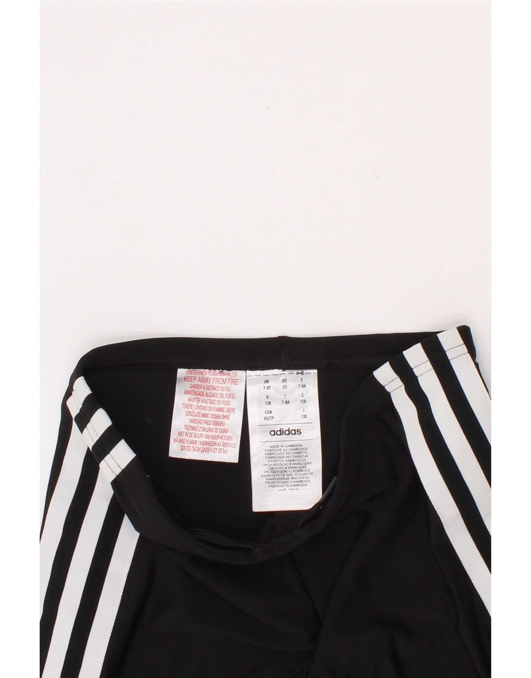 Adidas Boys Aeroready Capri Leggings 7-8 Years Black Polyamide