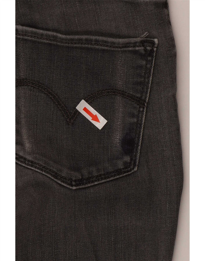 Levi's Womens Skinny Jeans W26 L34 Grey Cotton
