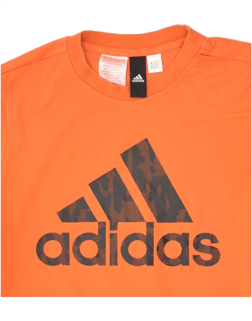 ADIDAS Boys Graphic T-Shirt Top 13-14 Years Orange | Vintage Adidas | Thrift | Second-Hand Adidas | Used Clothing | Messina Hembry 