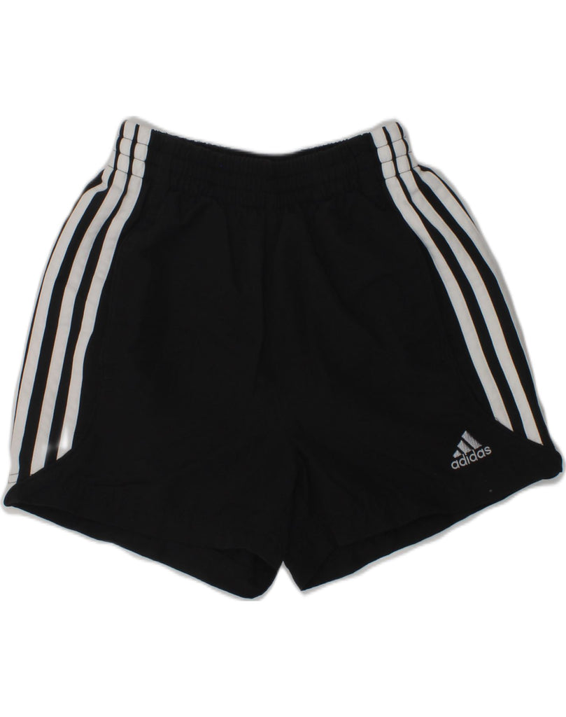 ADIDAS Boys Clima 365 Sport Shorts 7-8 Years Black Polyester | Vintage Adidas | Thrift | Second-Hand Adidas | Used Clothing | Messina Hembry 