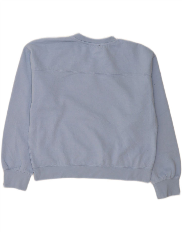 ZARA Womens Sweatshirt Jumper UK 14 Medium Blue Polyester Vintage Zara and Second-Hand Zara from Messina Hembry 