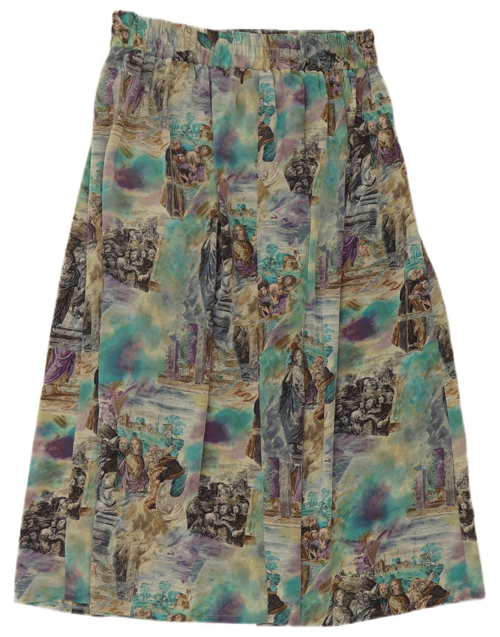 NEW FAST Womens Pleated Skirt EU 38 Medium W30  Multicoloured Colourblock