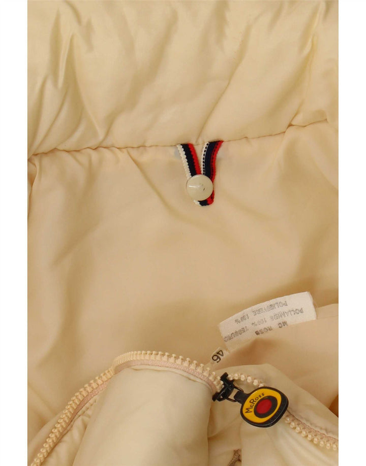 MC Ross Womens Bomber Jacket IT 46 Large Off White Polyamide
