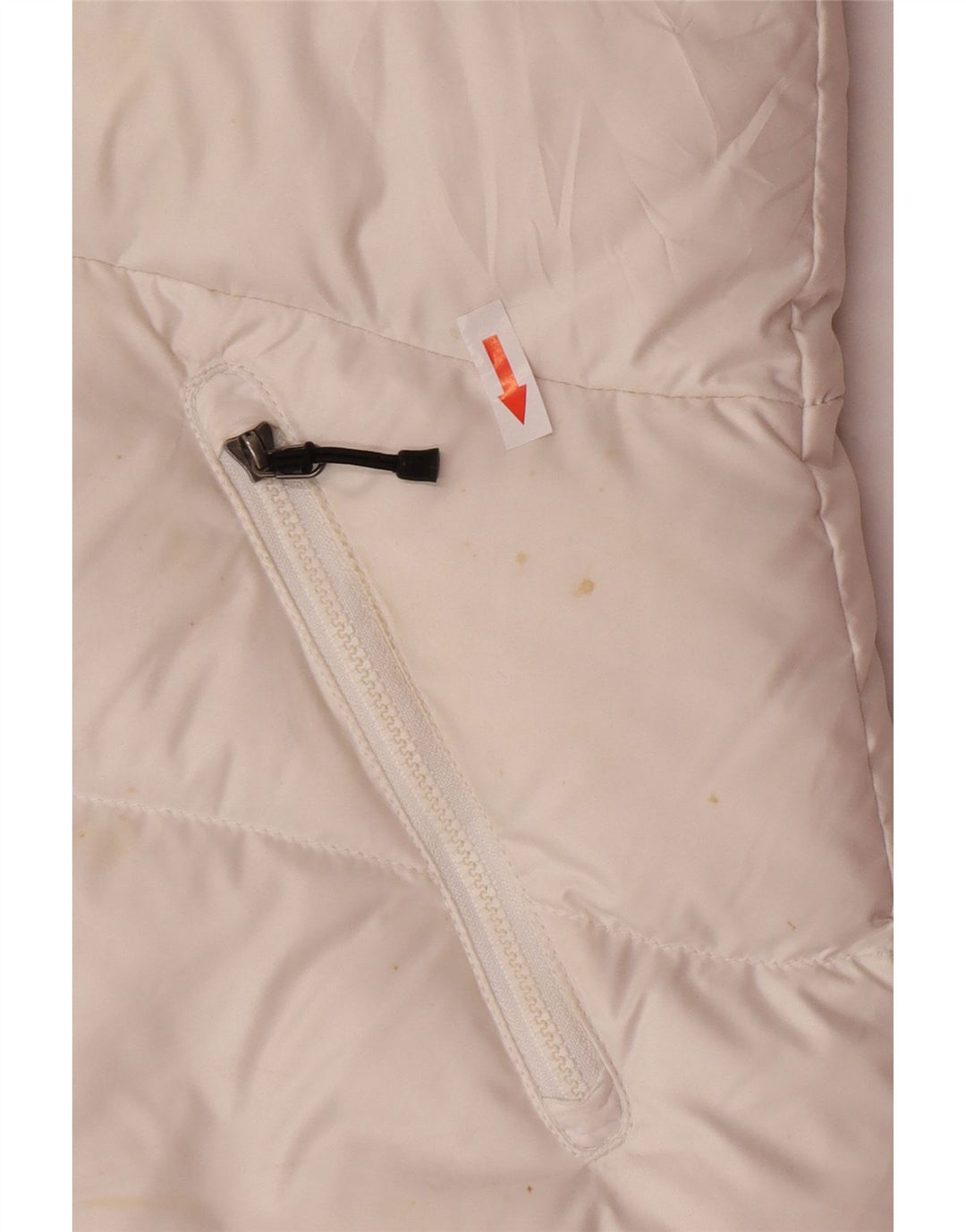 Nike Womens Hooded Padded Gilet UK 12/14 Medium White Polyester