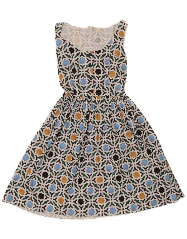 Prada Womens Sundress IT 42 Medium Multicoloured Geometric Cotton
