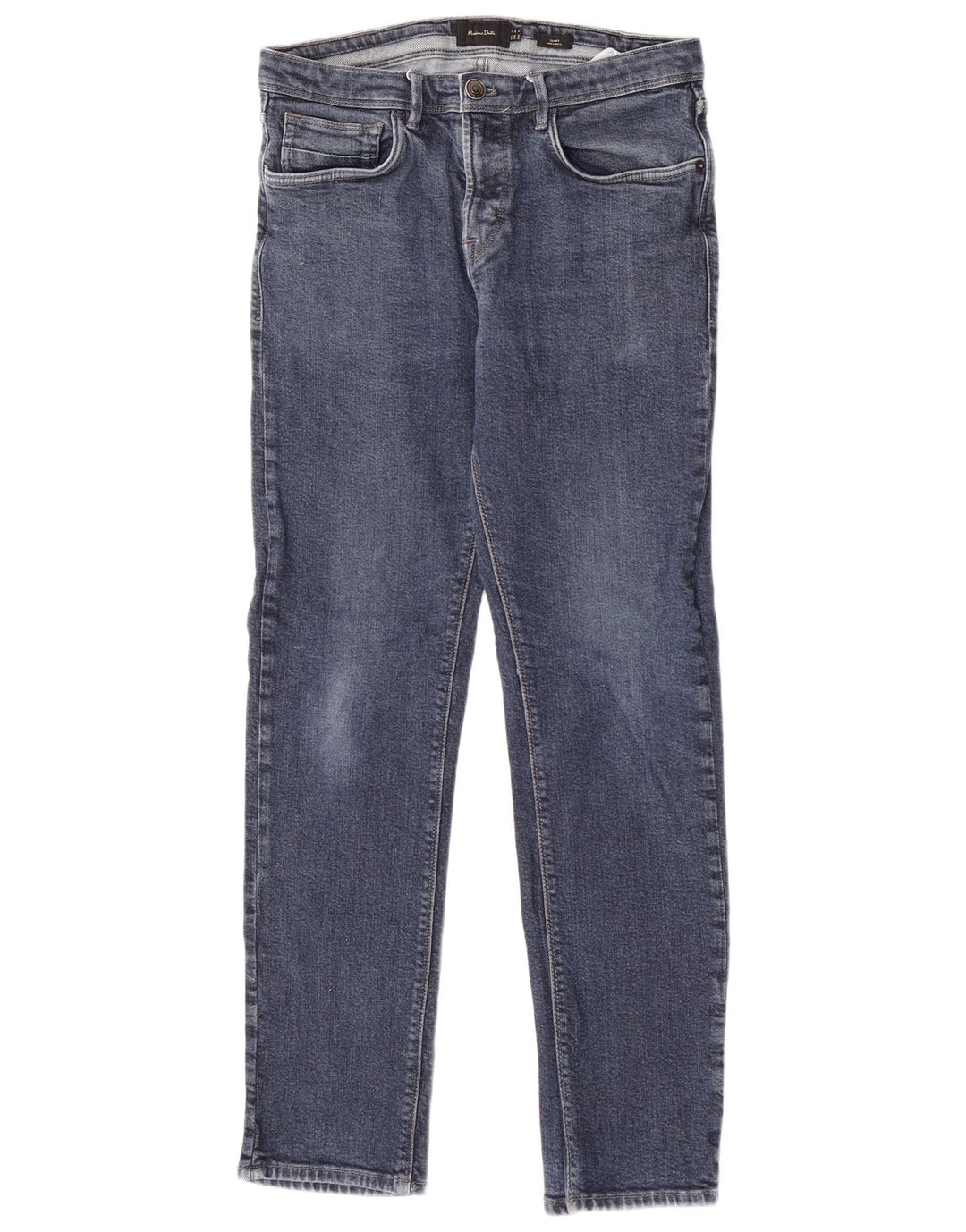 Massimo Dutti Mens Slim Jeans W31 L29 Blue Cotton