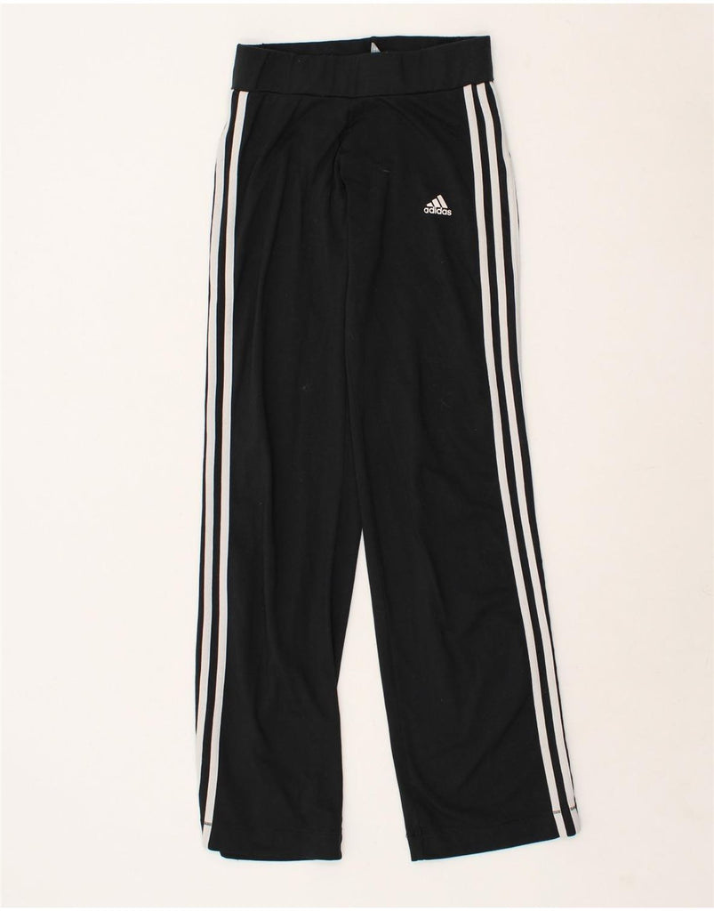 ADIDAS Womens Tracksuit Trousers UK 10 Small Black | Vintage Adidas | Thrift | Second-Hand Adidas | Used Clothing | Messina Hembry 