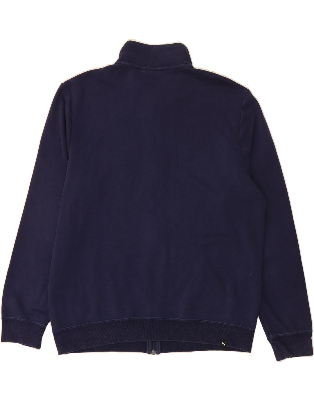 PUMA Mens Graphic Tracksuit Top Jacket Large Navy Blue Cotton Vintage Puma and Second-Hand Puma from Messina Hembry 
