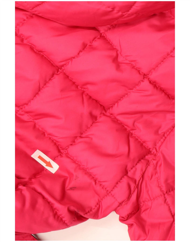 Cacao Womens Hooded Ski Jumpsuit IT 42 Medium  Pink Polyester