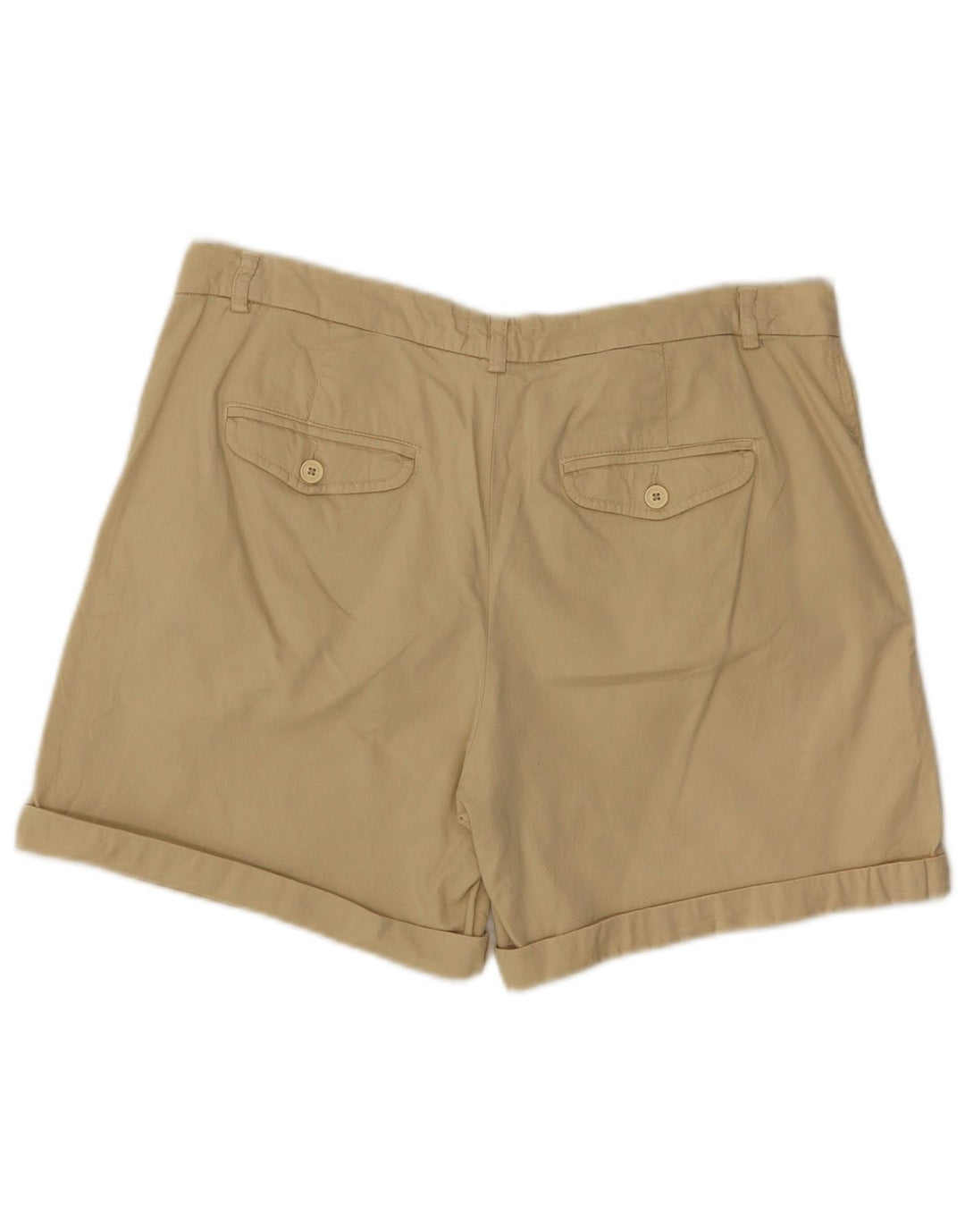 BENETTON Womens Chino Shorts W34 Large Yellow