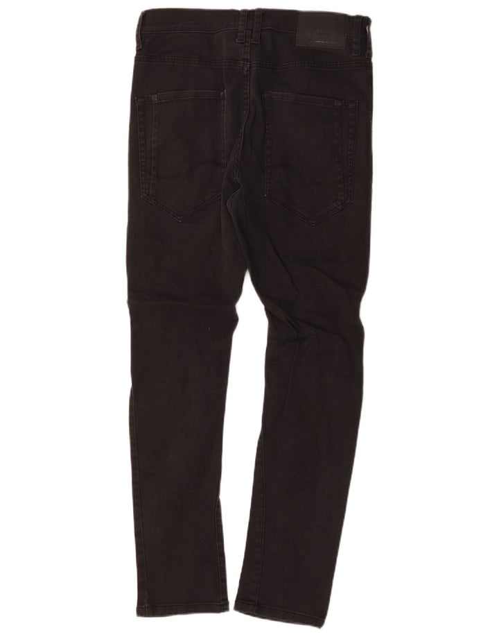 Jack & Jones Mens Slim Jeans W28 L27 Black Cotton