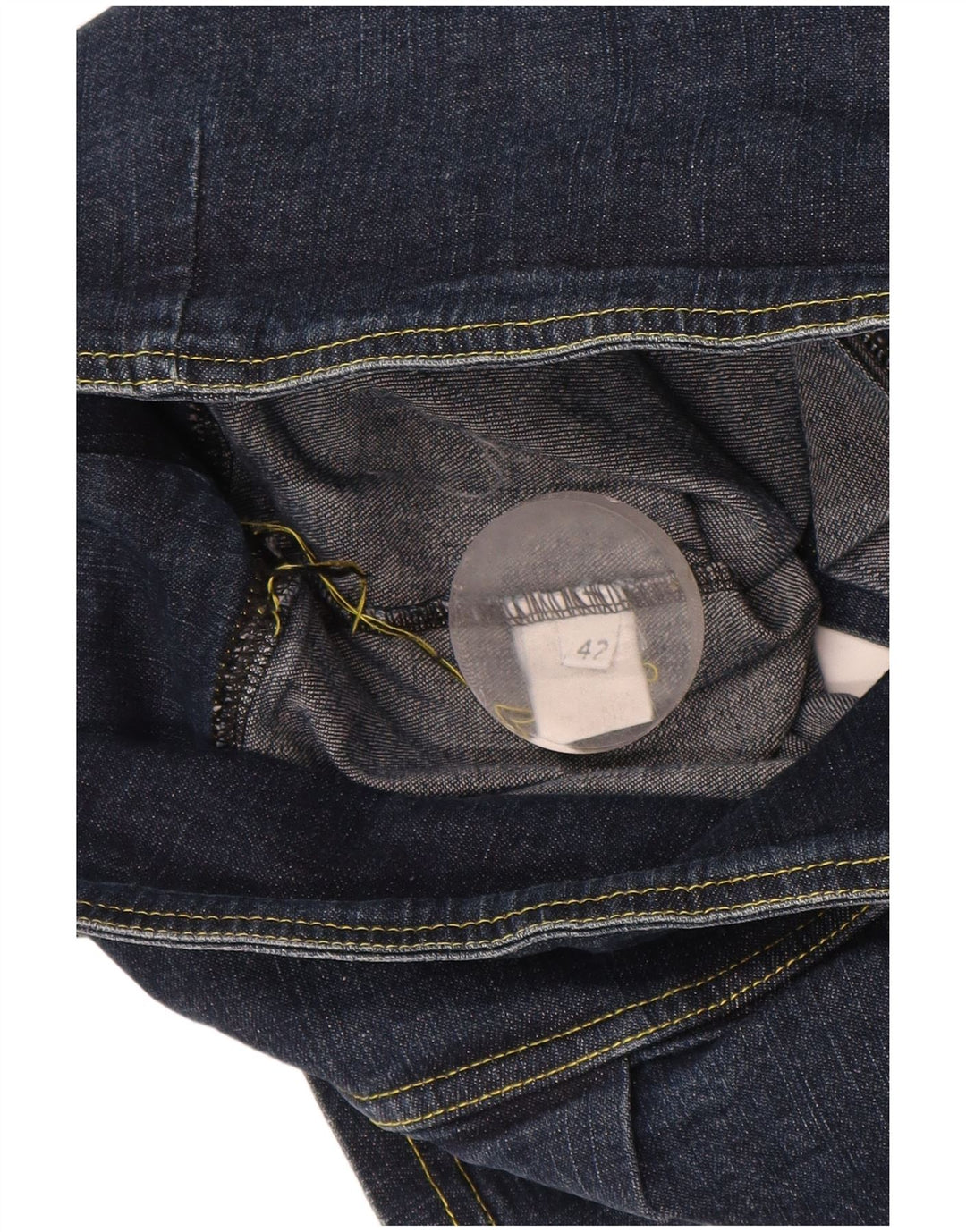 Antonello Serio Womens Pleated Denim Skirt IT 42 Medium W30 Navy Blue