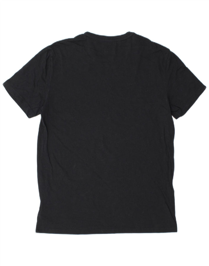 Adidas Mens T-Shirt Top Medium Black Cotton