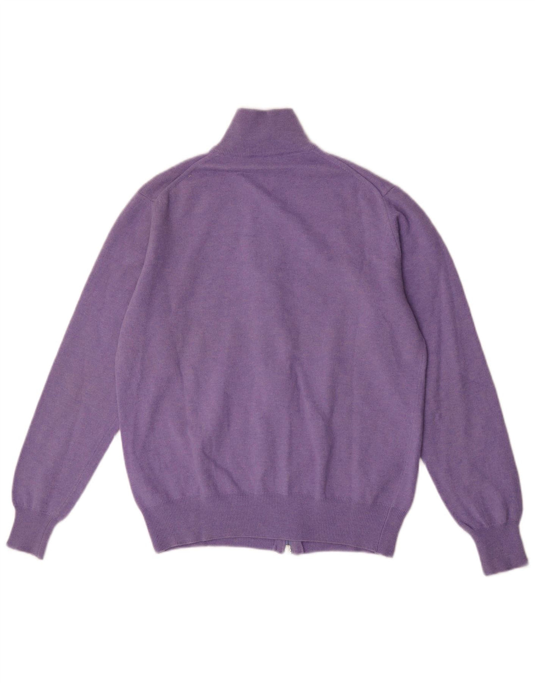 Fred Perry Mens Cardigan Sweater Small Purple Wool