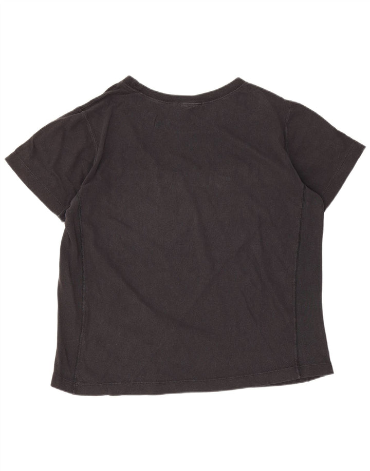 Champion Womens Graphic T-Shirt Top UK 10 Small Black