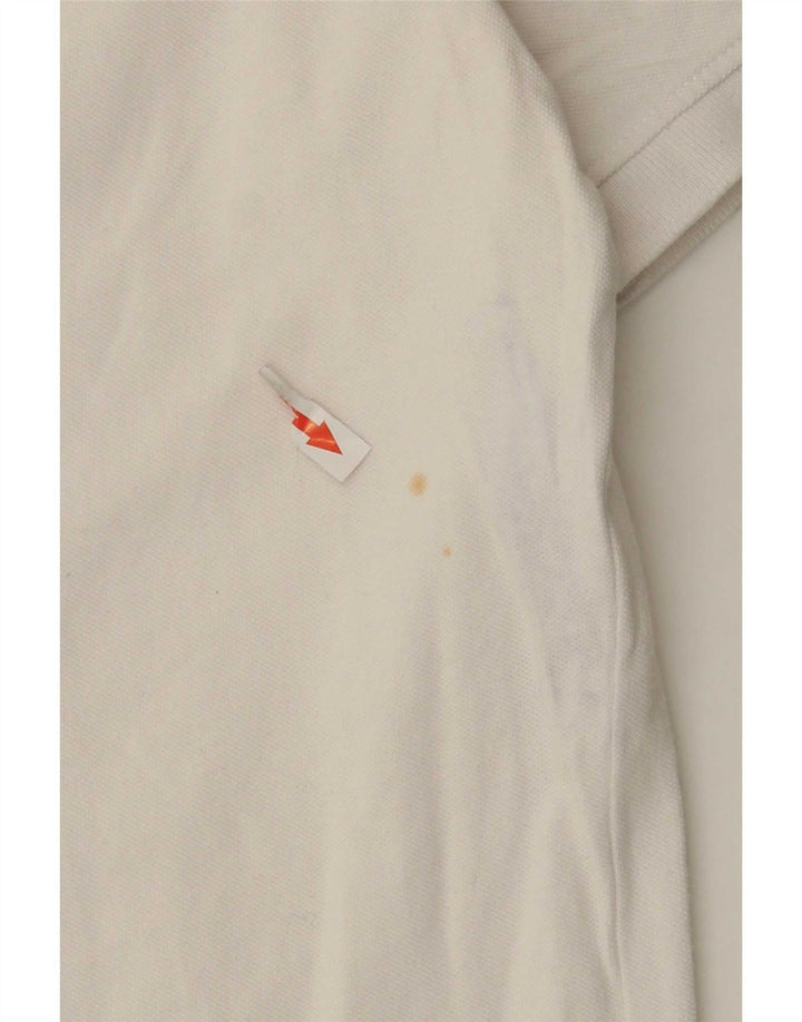 Crew Clothing Mens Polo Shirt Medium White Cotton